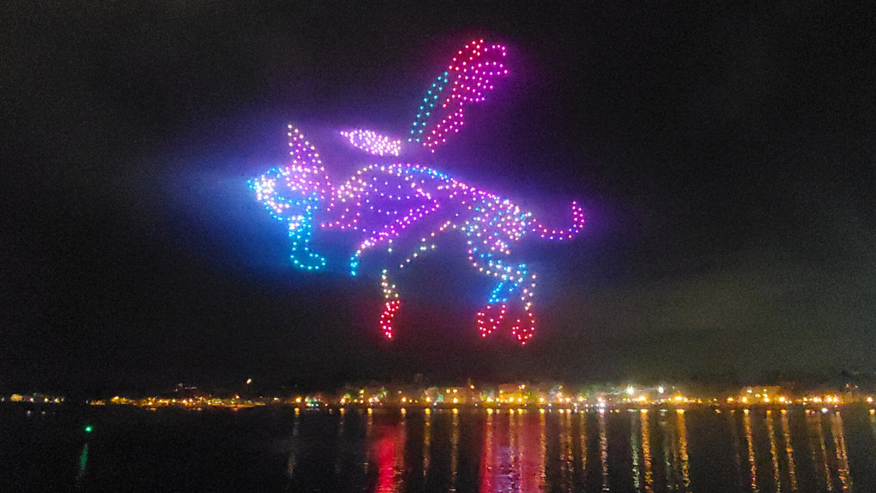 Disney’s new drone show lights up the night sky