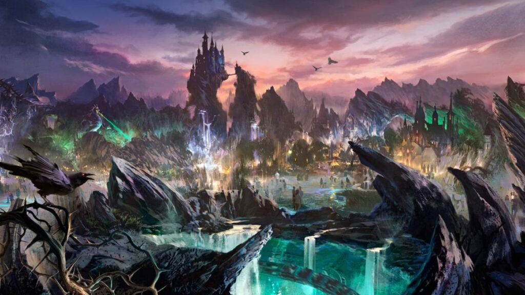 Concept art of the villains land coming to Disney World. (Disney)